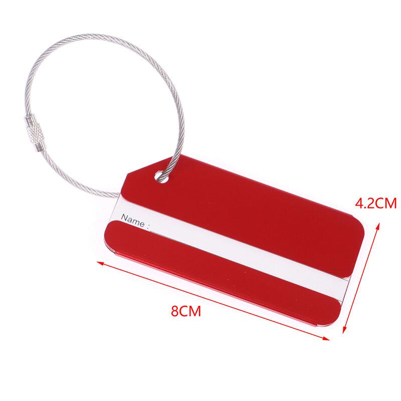 1Pcs Metal Travel Bagage Tags Bagage Naam Tags Koffer Adres Label Holder Aluminium Bagagelabel Reizen Accessoires