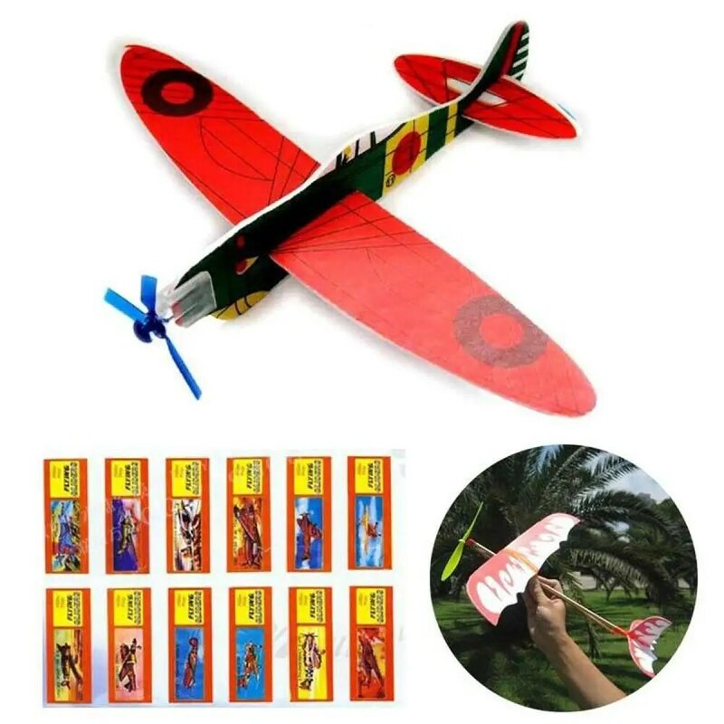 Espuma ao ar livre esportes avião modelo diy inserir quebra-cabeça pequena produção de montagem avião brinquedos para crianças