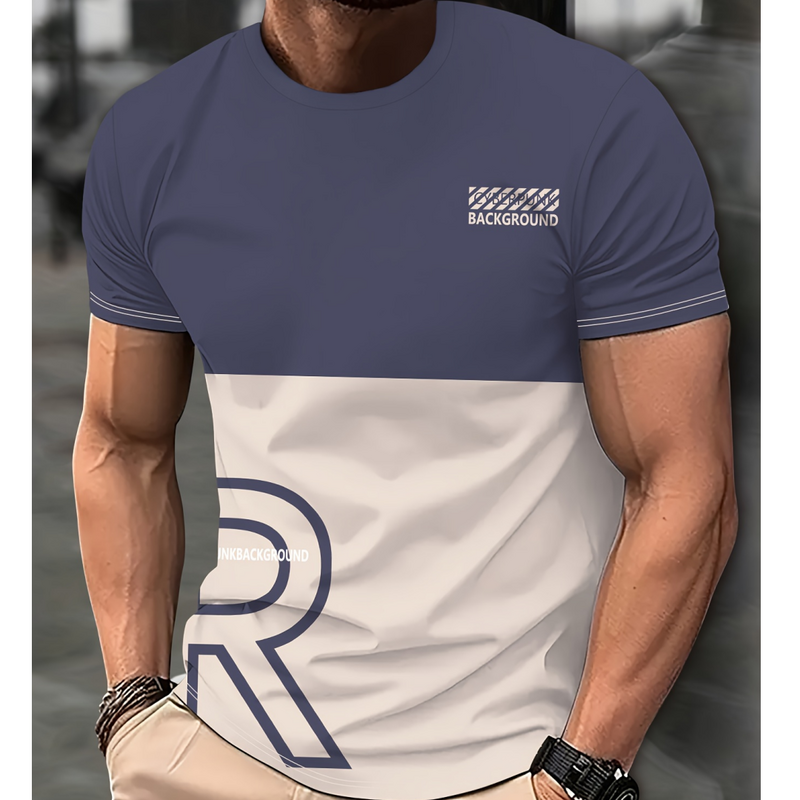 Мужская экономичная футболка с коротким рукавом, повседневная весенняя одежда, рубашка с защитой от солнца, Винтажная футболка для мальчиков, 6XL, 2024