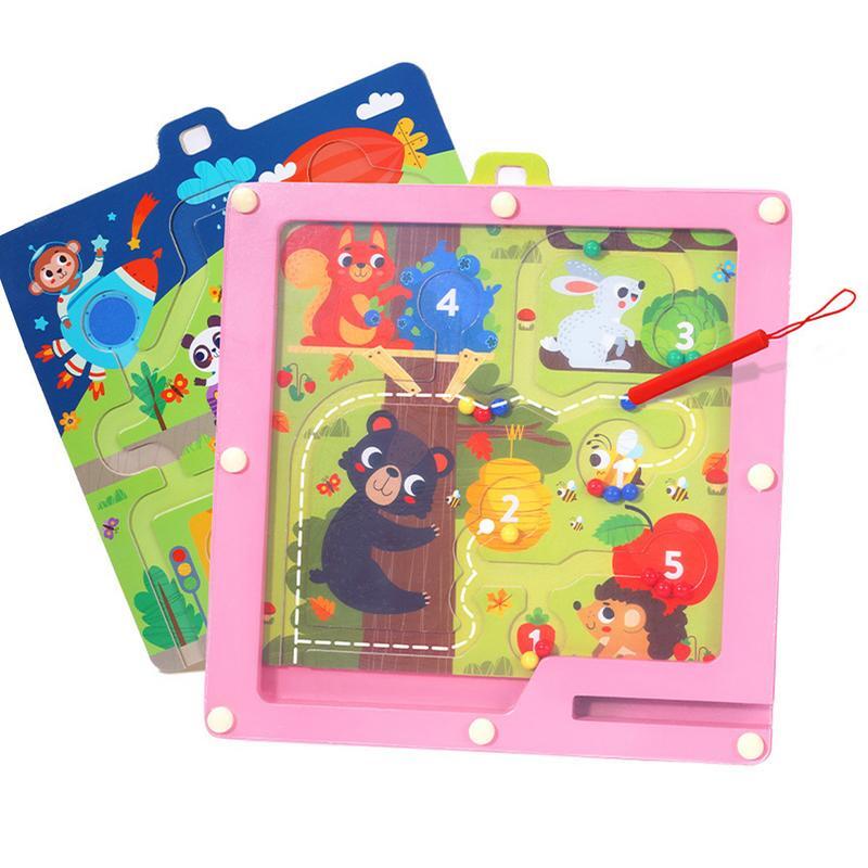 Magnetic Color Maze Educational Magnetic Board For Color Sorting Pre-Kindergarten Toys To Train Thinking Skills For Classrooms