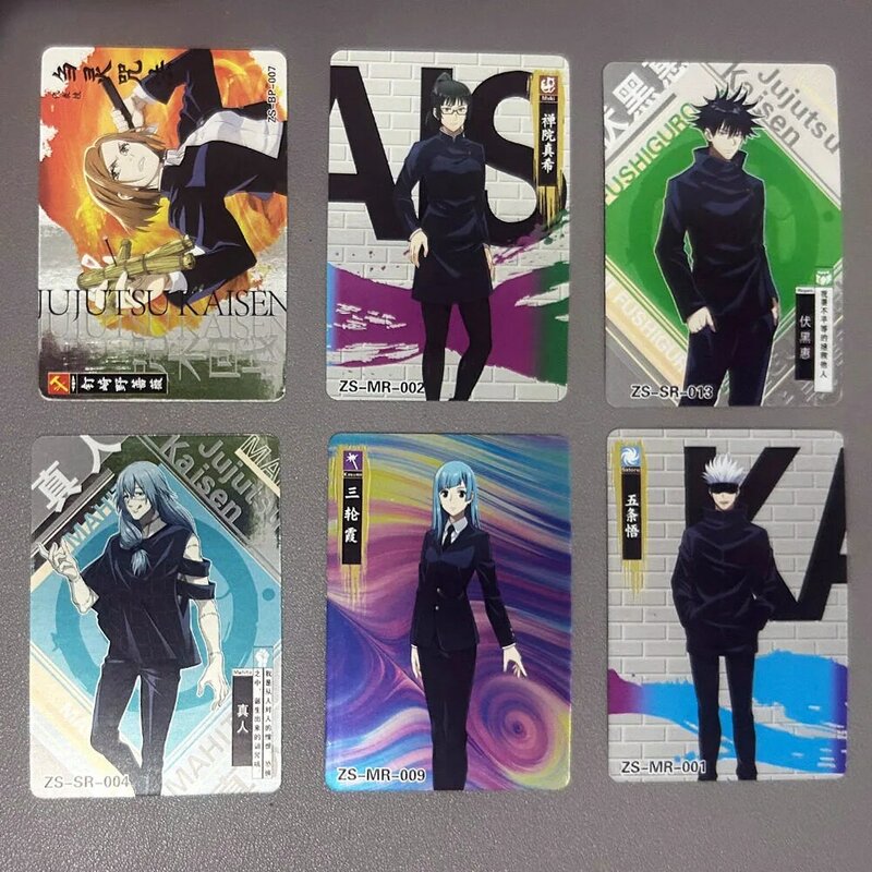 Jujutsu kassen koleksi kartu grosir terbaru Gojo Satoru ACG TCG CCG Anime Jepang kotak Booster mainan dan hobi hadiah