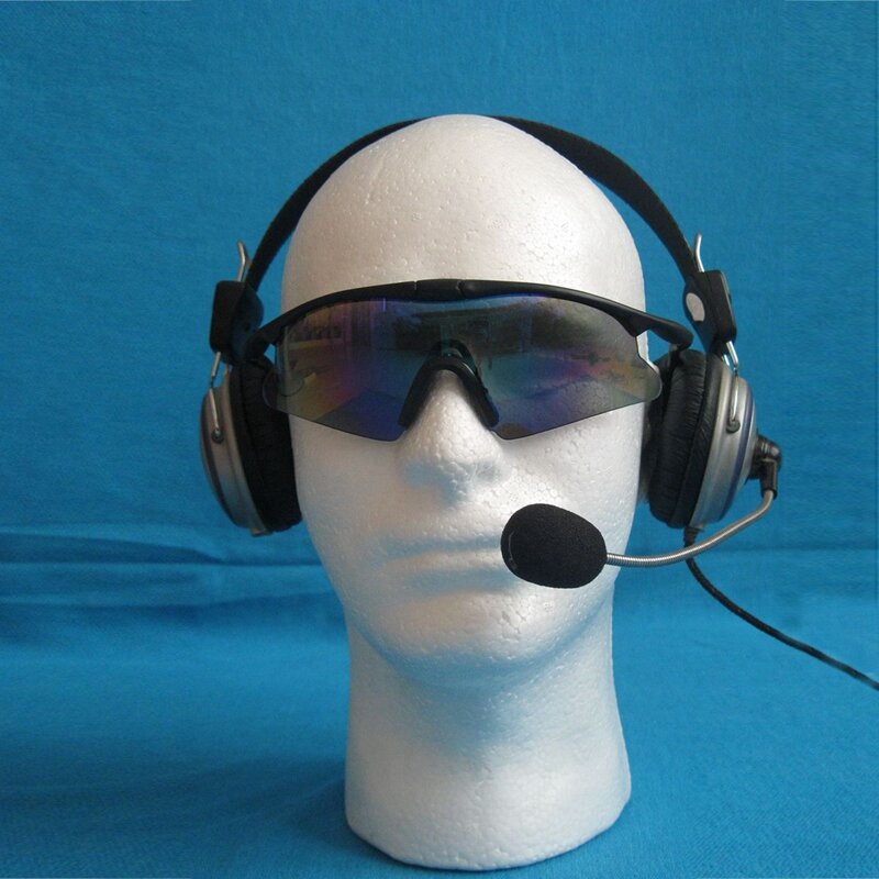 3x männliche Perücke Display Kosmetik Mannequin Kopf stehen Modell Schaum weiß