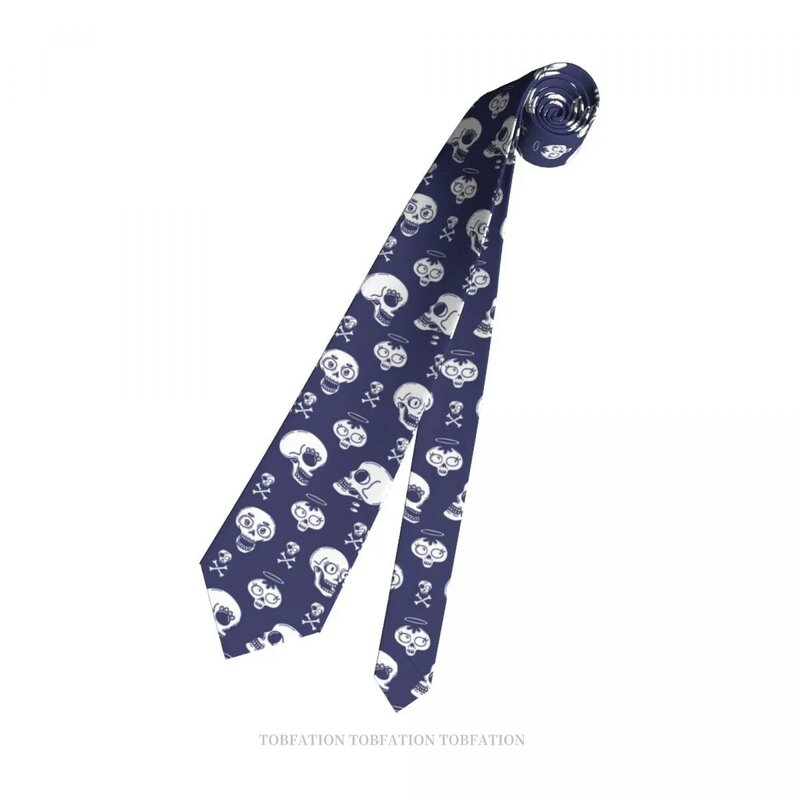 Милые мужские галстуки с черепами 3D принт хип-хоп уличные деловые аксессуары для свадьбы вечеринки рубашки