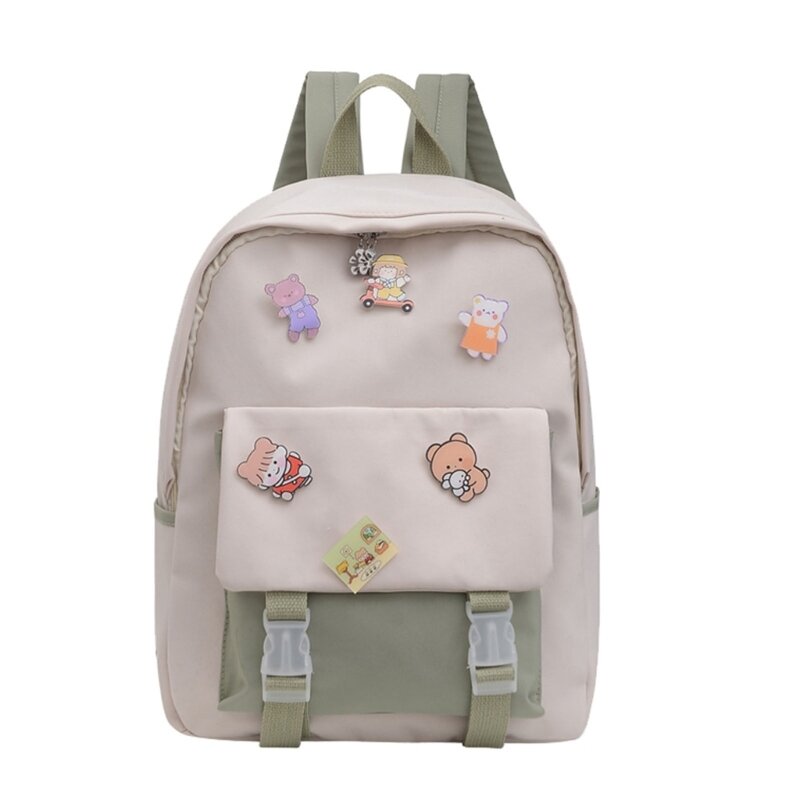 Duży plecak Harajuku Girl Travel Bookbag Nylonowa torba szkolna dla kobiet