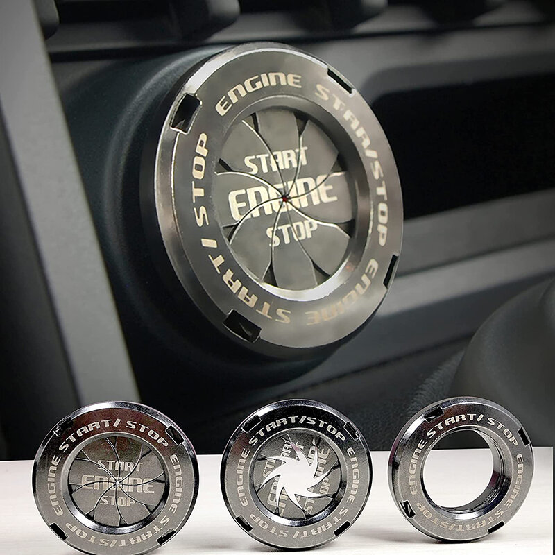 車のインテリア改造ボタンスタートボタンイグニッションスイッチボタン保護カバーブーツリングデコレーション