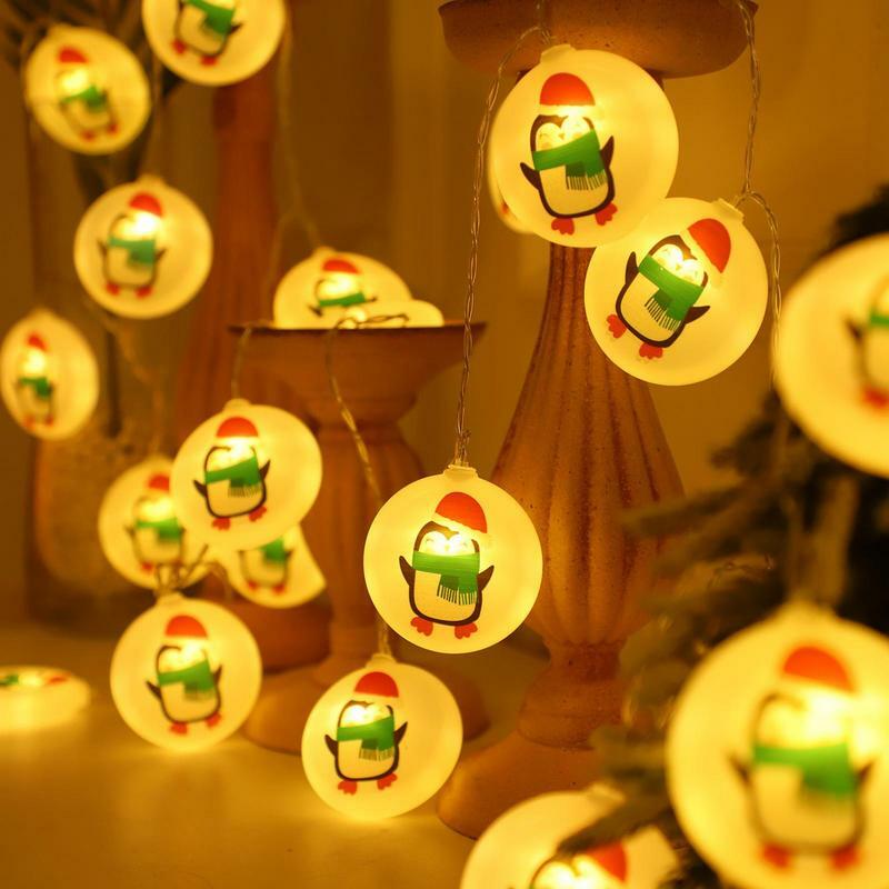Kerst Lichtslingers Kerst Licht String Pinguïn Patroon Licht String Kerstboom Lampjes String Nieuwjaar 2024 Kerst