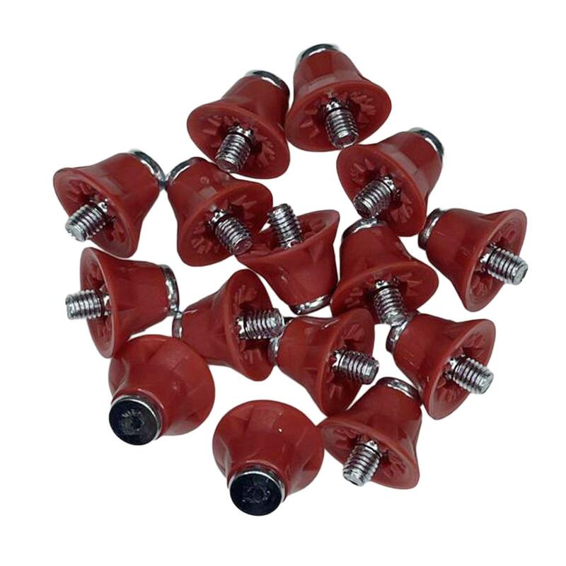 12Pcs Football Boot Spikes Portable Thread Screw 5mm Dia Track Shoes Spikes Replacement Spikes for Athletic Sneakers Competition