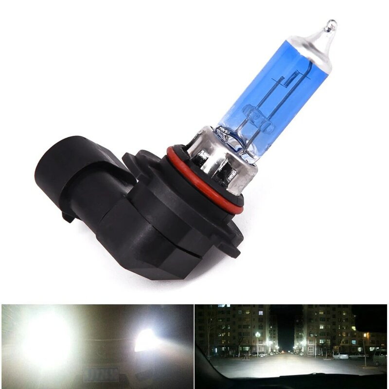 車のヘッドライト電球,高輝度ハロゲン電球,9005 hb3,100w,12v,6000k,白,明るい