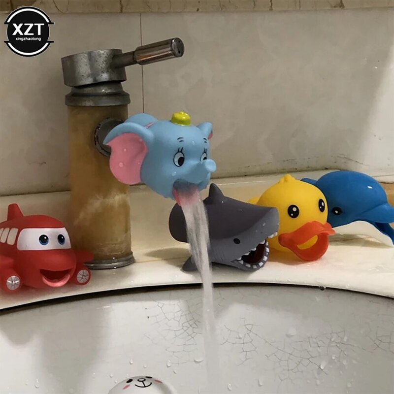 Nowe przedłużacz do kranu dla zwierząt dzieci dziecko dzieci pomoc mycie rąk kran do zlewu Extender Splash-proof wylewka rozszerzenie zabawki do kąpieli