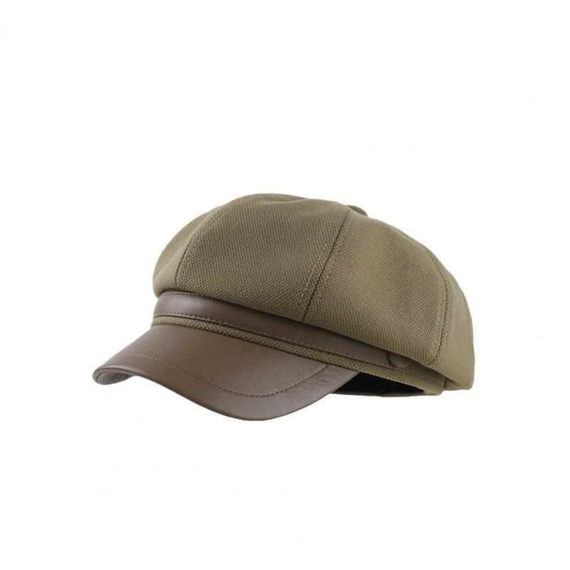 Women Beret Hat Stylish Women's Woolen Beret Hat for Autumn Winter Adjustable Newsboy Cap for Girls Casual Painter for Ladies
