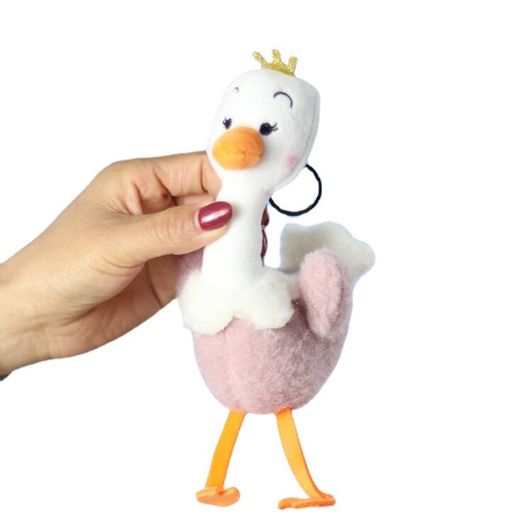 20cm Creative Cute Ostrich Duck Plush Toy Doll Duckling Pendant Cartoon Doll Doll Schoolbag Charm Keychain Children's Gifts