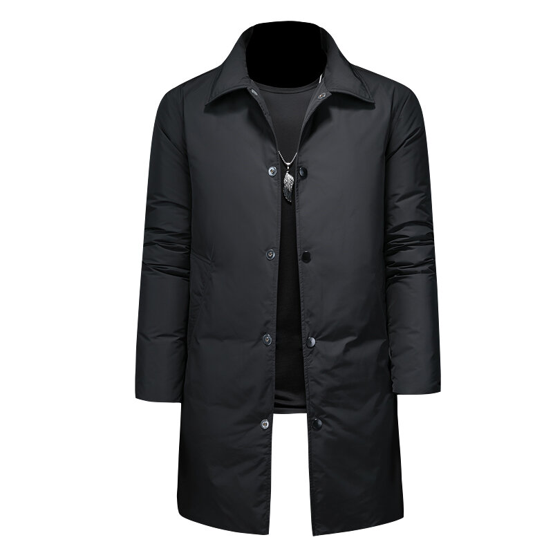 Jaket musim dingin pria keluaran baru 2023 mantel berkualitas tinggi jaket bulu angsa putih pria, parka tebal hangat mode, M-4XL kyk96