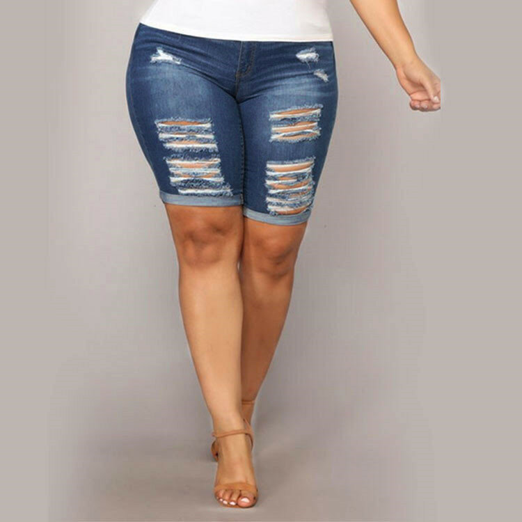 กางเกงยีนส์เอวสูงของผู้หญิงเสื้อผ้าผู้หญิงกางเกงยีนส์ขาดแบบเซ็กซี่2023ฤดูร้อน