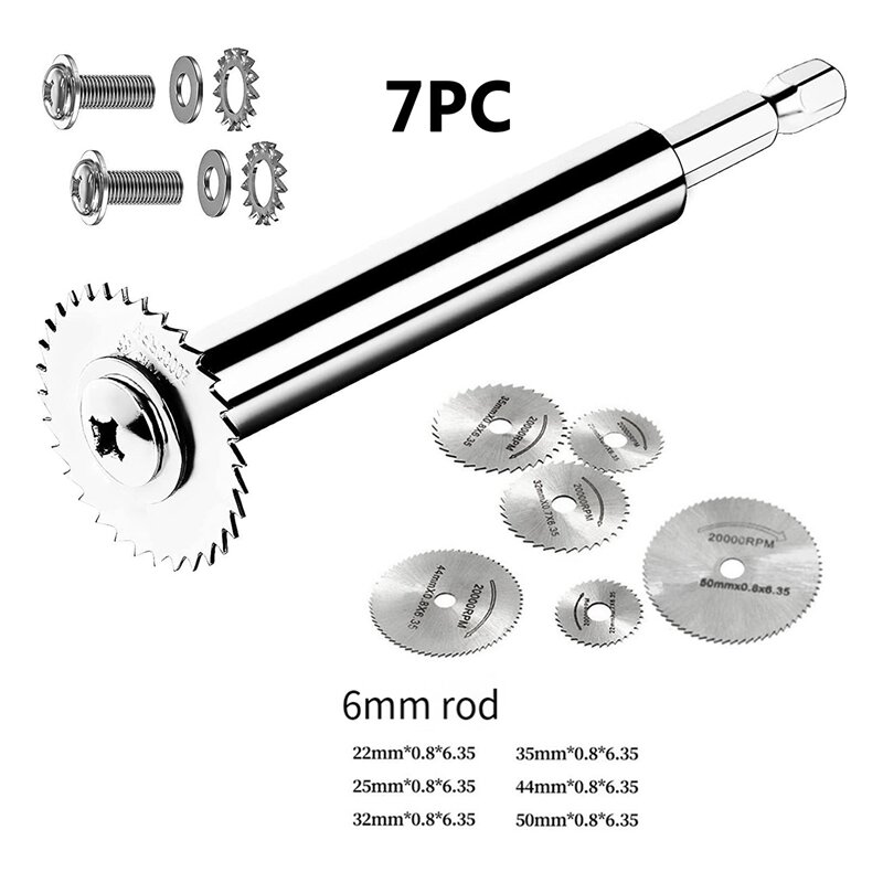 Inside Pipe Cutter For PVC Pipe,Plastic Plumbing Tools With 6Pcs Rotary Drill Saw Blades & 1/4Inch Hex Shank For Plumber