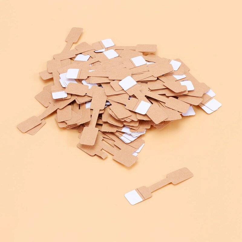 300 Pcs A Necklace Display Hanging Price Tags Rings Sticker Blank Jewelry Keyring