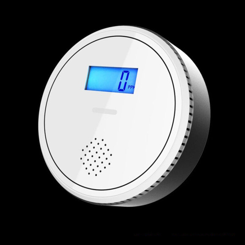Smoke & CO Alarm Carbon Monoxide Sensor Wireless Combination Detector Fire Devices Security Protection for Home Easy Replacement