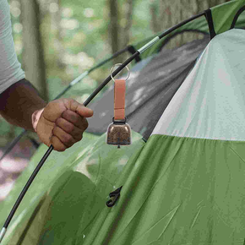 2 Stück Bär abweisende Glocke Wandern hängende Angel glocken für Kuh Haustiere Outdoor Camping Reisen