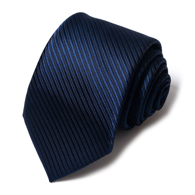 Высококачественные свадебные галстуки для мужчин, модный новый стиль, галстуки с принтом в синюю полоску, повседневные и офисные аксессуары, подарок для мужчин