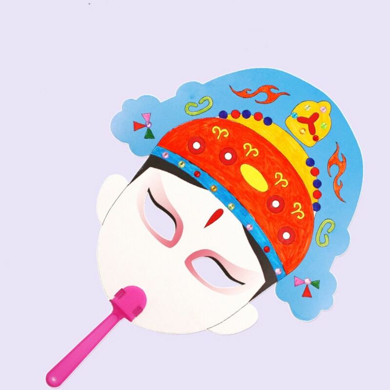 Материал для рукоделия, бумажная маска для пекинской оперы, маска ручной работы в китайском стиле, бумажная маска для Пекинской оперы