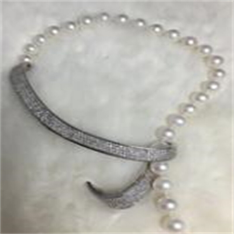 Collar redondo de perlas blancas del Mar del Sur, 10-11mm, 24 pulgadas, nuevo diseño