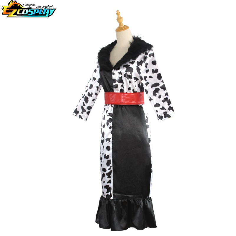 Adult Halloween Dalmatian Costume for Womens Plus Size Dalmatian Diva Halloween Party Stage Costume