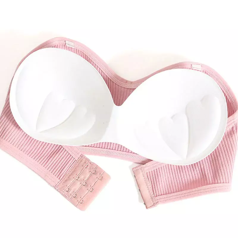 New 1PC Sexy Strapless Top Women Tube Top Wrapped Bra Cropped Bandeau Top With Pad Stretchy Lingerie Girl Underwear Tube Tops