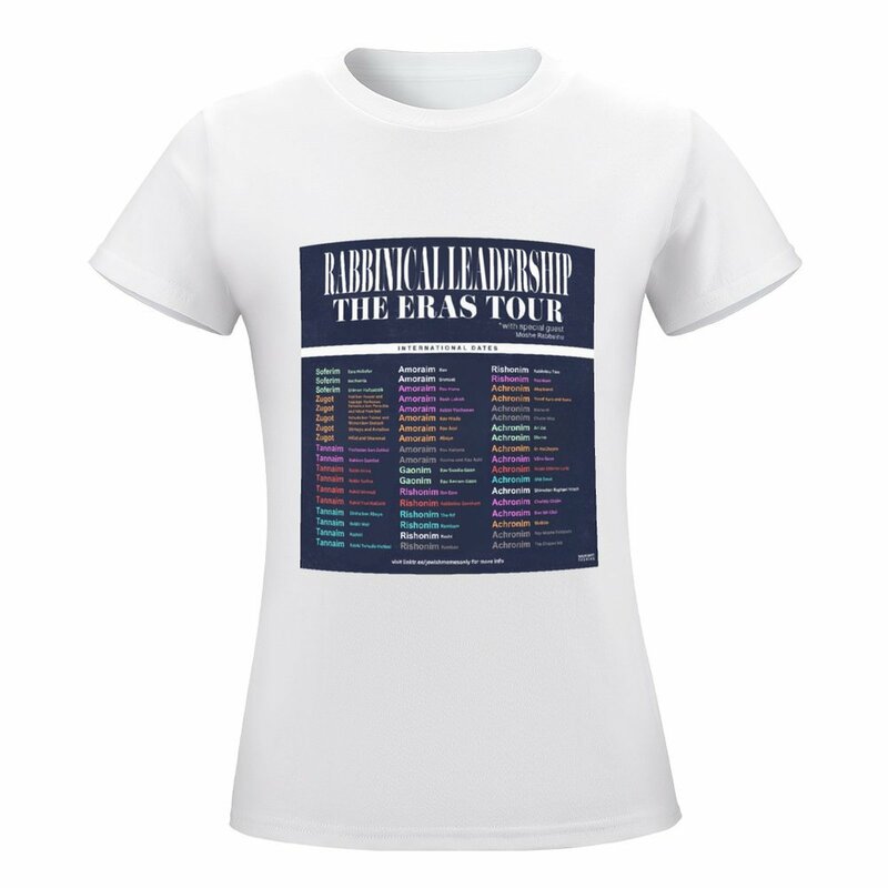 Rabbinical Leadership: The Eras Tour 티셔츠, 여성 의류, 티 탑