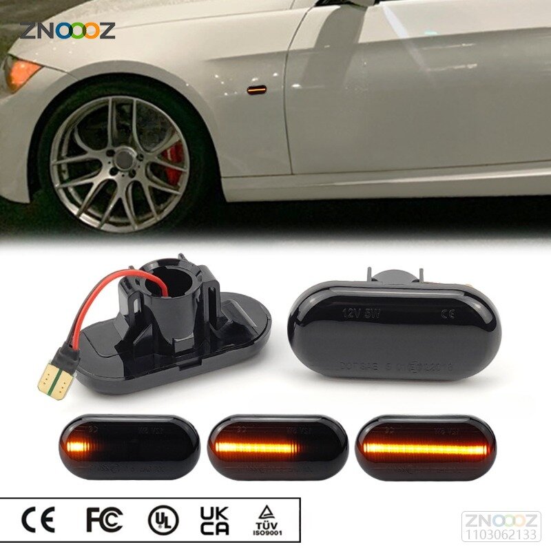 Sequential Flashing LED Turn Signal Side Marker Light For Dacia Duster Dokker Lodgy Renault Megane 1 Clio1 2 KANGOO ESPACE Smart