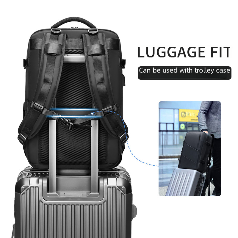 Plecak podróżny kobiety, wodoodporny 16-calowy plecak laptop biznesowy z torba na buty ukrytym port ładowania USB plecak kempingowy turystycznym