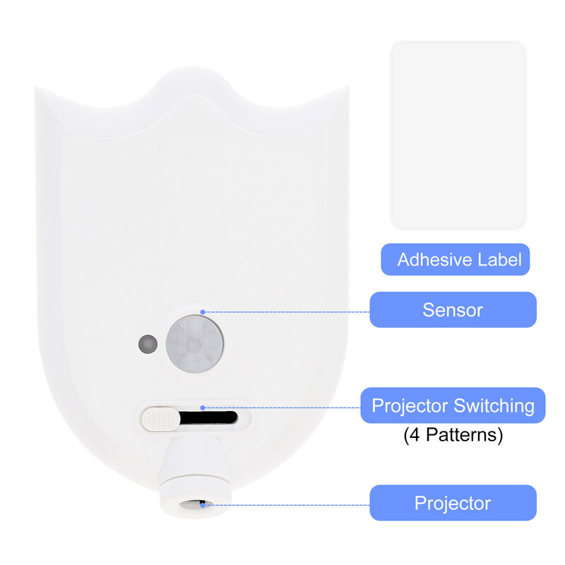 Proyector de luz nocturna para inodoro con Sensor de movimiento de cuatro patrones, decoración Linda para baño, Gadgets de baño, inodoro con interruptor de palanca