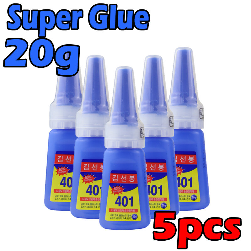 5 uds Super Glue Oily Flux Power adhesivo zapatos Metal madera cerámica Manual Diy grasa pegamento 50ml adhesivo acrílico con rociador