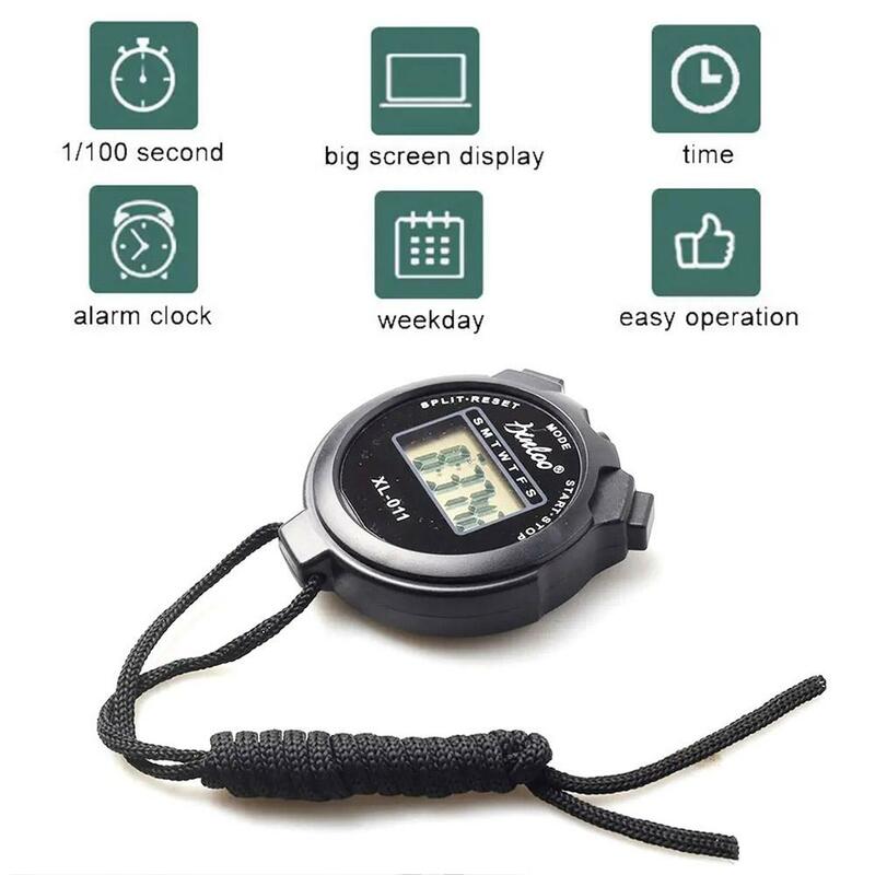 Cronometro sportivo portatile contatore Timer Fitness digitale contatore elettronico cronometro multifunzionale