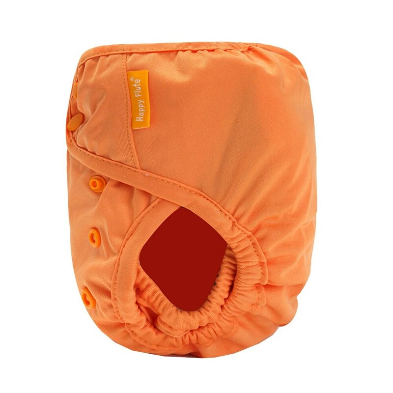 Happy Flute OS majtki na pieluchę podwójne fałdy pieluszki tekstylne wielokrotnego użytku oddychająca pieluszka dla niemowląt Fit 3-15kg