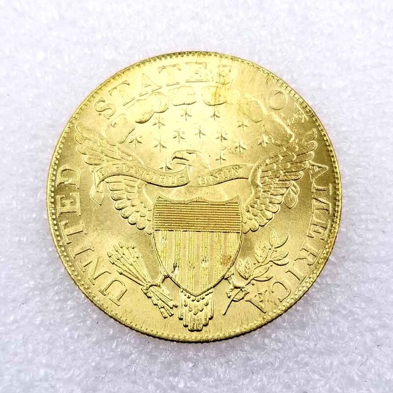 1800 besar AS Liberty perdamaian lucu pasangan seni koin/klub malam keputusan koin/keberuntungan peringatan koin saku + tas hadiah