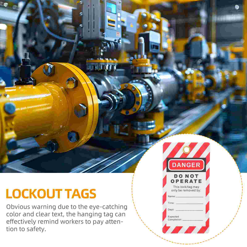 10 Pcs Safety Warning Sign Equipment Tags Do Not Operate Hanging Locked Danger for Repair