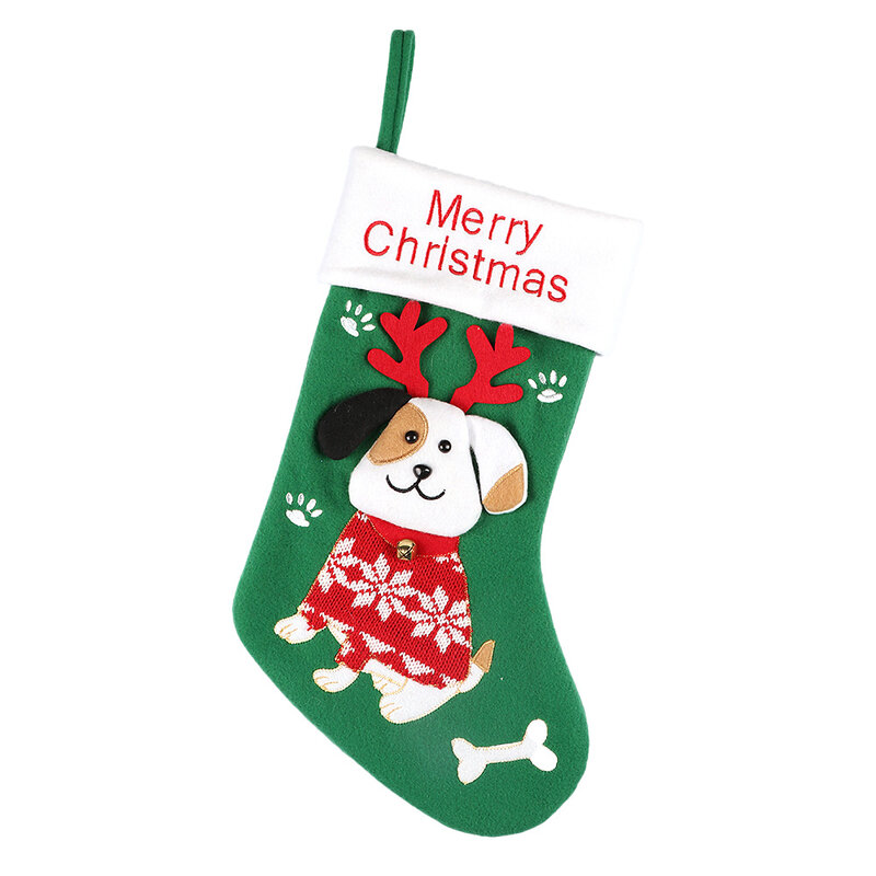 Simpatiche calze natalizie per cani e gatti calze natalizie per cartoni animati borsa regalo calze per decorazioni natalizie ciondolo per albero di natale