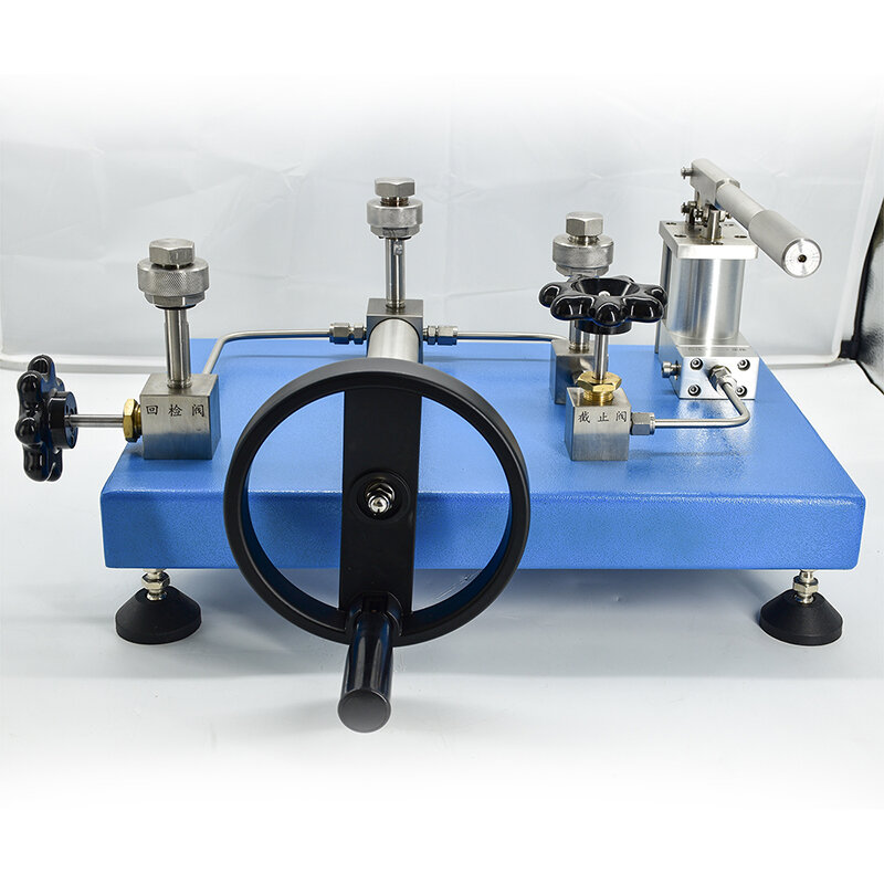 YWQ-1431C Desktop Gas Pressure Source 10 Mpa Manual Gas Pressure Gauge Calibration
