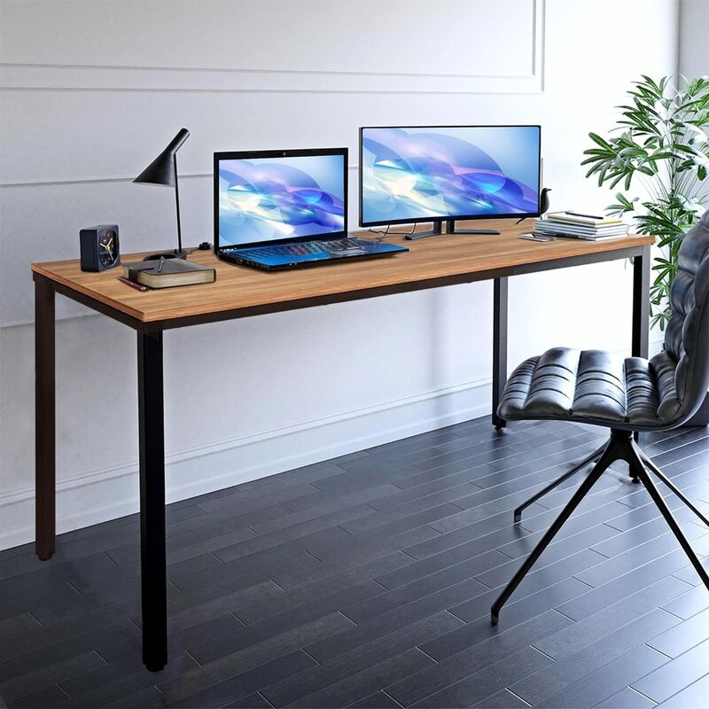 Mesa multiúso para escrever jantar e estação de trabalho, mesa robusta do computador, perfeita para trabalho e estudo, 36x72 in