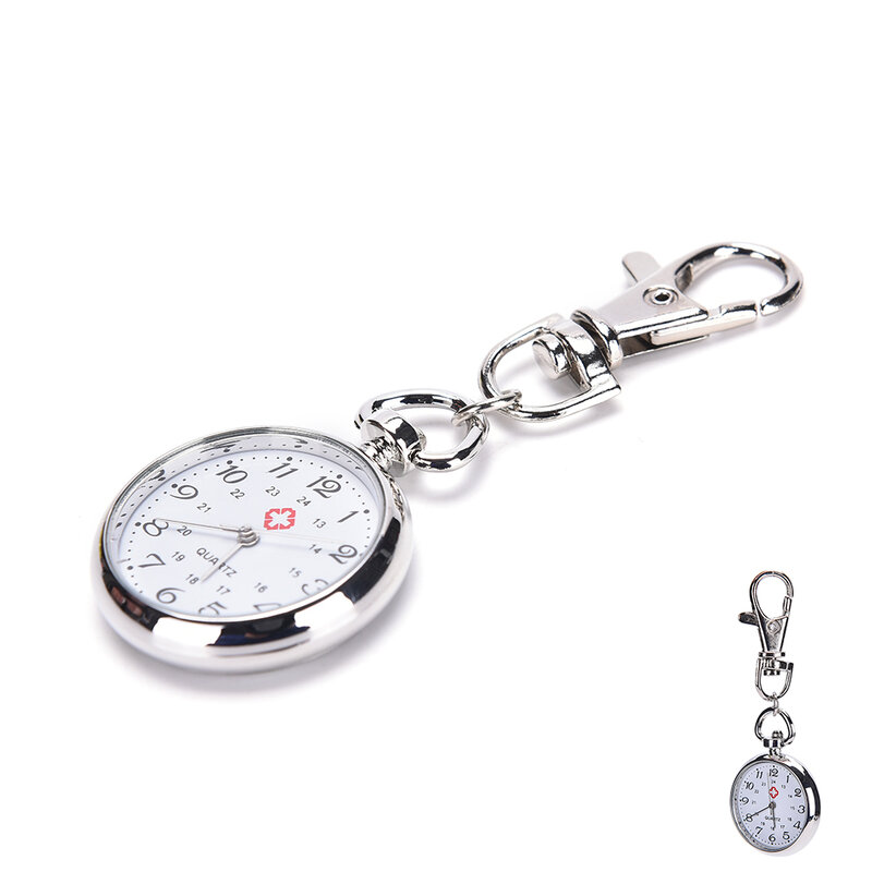 Pop ze stali nierdzewnej kwarcowy zegarek kieszonkowy ładny brelok do kluczy nowy prezent nowy 1PC