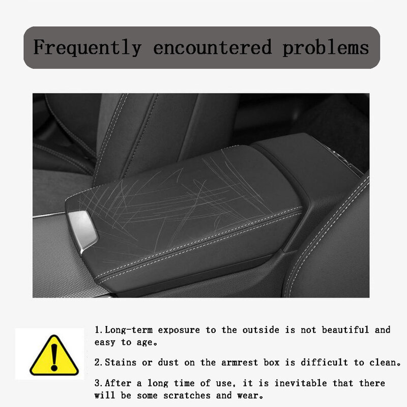 Car armrest box cushion plush material interior accessories for Abarth 695 595 500 124 Spider PUNTO