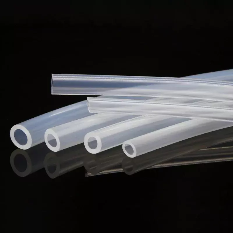 Manguera de goma de silicona transparente de grado alimenticio, tubo de silicona no tóxico Flexible, ID 0,5, 1, 2, 3, 4, 5, 6, 7, 8, 9, 10, 12, 13, 14mm, O.D, 1/5/10M