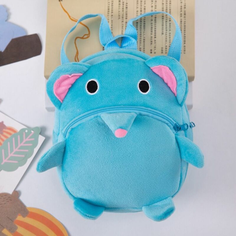 Cute Animal Pattern Plush Cat Backpack para Crianças, Mini Bag, Panada, Presentes de Aniversário