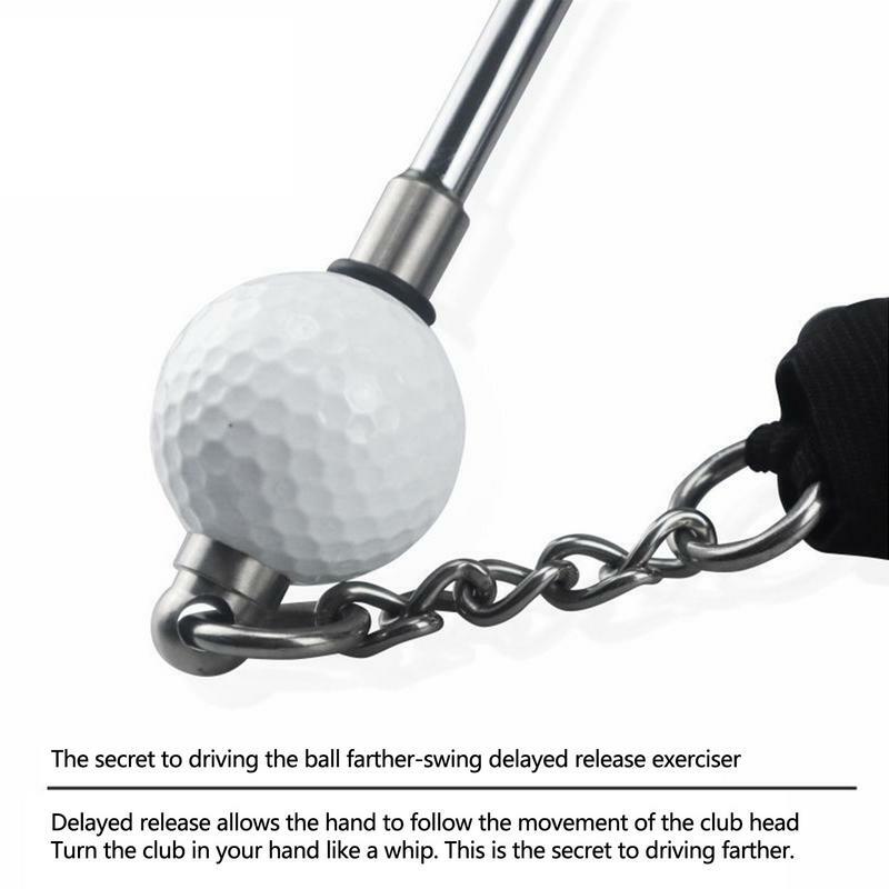 Trening swingu golfowego golfowa wstęga golfowa Swing Stick ćwiczenia dźwiękowe rozgrzewka kij lekki projekt wstążki dla dorosłych początkujących