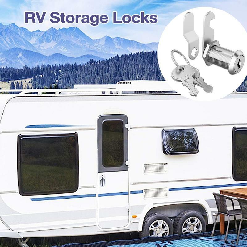 Kunci tekan mobil Camper 20mm RV karavan perahu Motor kabinet rumah kunci tombol Latch untuk aksesori perangkat keras furnitur