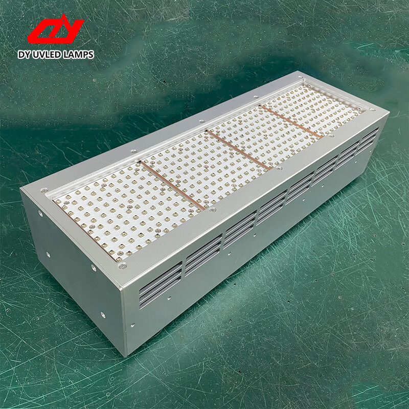 Grande superfície luminosa uvled lâmpada de cura refrigerada a ar para produtos de cura de encanamento ou forno de cura retrofit 400100