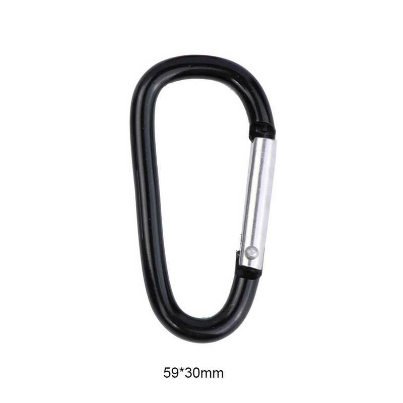 Climbing Carabiner D Shape Mountaineering Buckle Heavy Duty Emergency Supplies Clip Outdoor Equipment Accessory Yellow