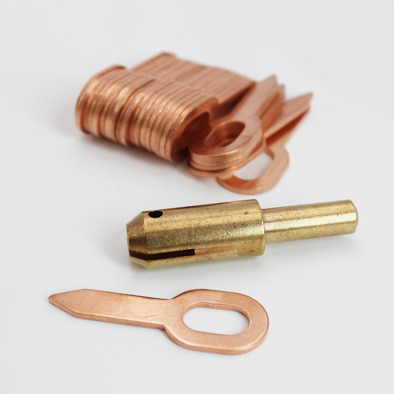 11pcs kit estrattore ammaccatura strumenti di riparazione carrozzeria elettrodi per saldatura a punti pistola per saldatore spot rimozione di ammaccature diritte
