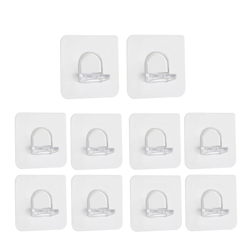 10 pçs suporte de prateleira estacas adesivas plástico armário prateleira suporte clipes gancho parede para cozinha acessórios do banheiro
