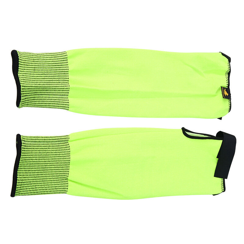 Braço guardas proteção mangas com polegar buraco, corte, arranhão, slash mangas resistentes, gancho ajustável e laço, um par