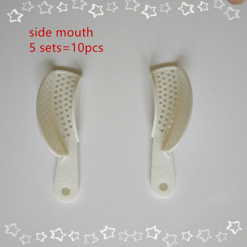 Novo suporte de dentes dental impressão bandejas de plástico dental cuidados sem malha bandeja dental modelo materiais fornecimento para ferramenta oral